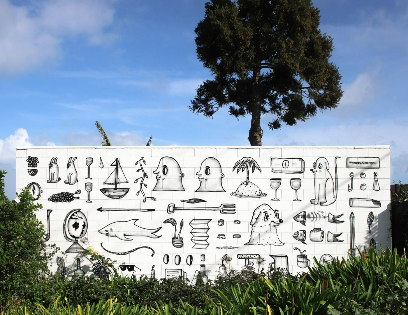 Hieroglyphics for Matt & Adam, Waiheke Island