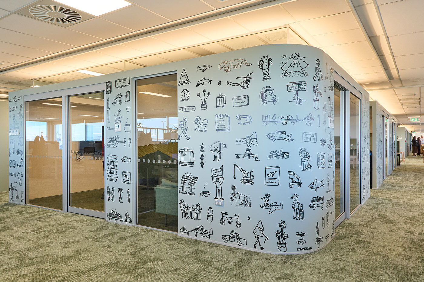 Private commission for Christchurch International Airport Ltd, Christchurch. Architect: Architectus, Photo: Sarah Rowlands
