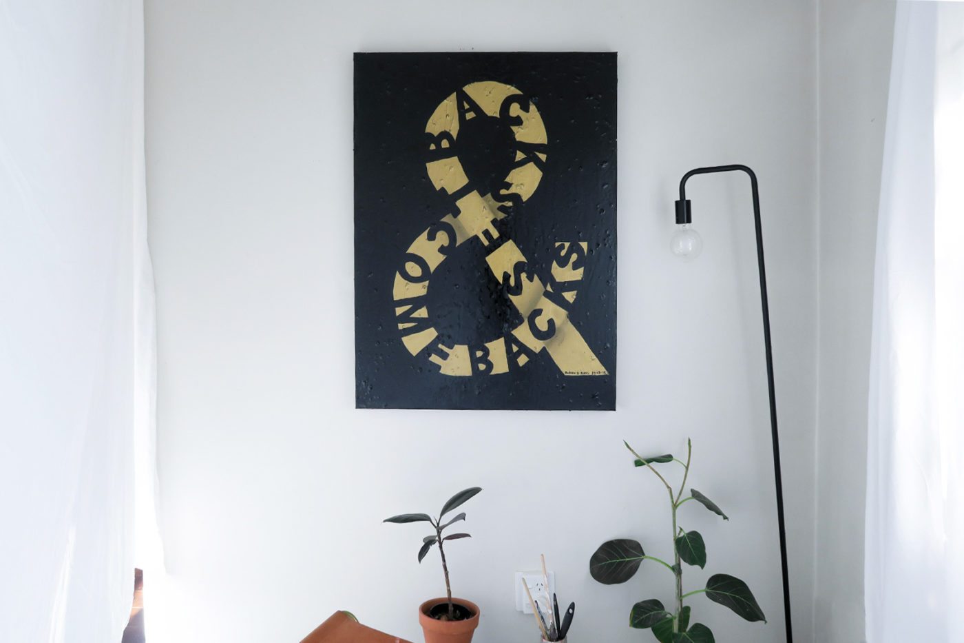 Setbacks & Comebacks, dated 23.03.18. Acrylic, enamel & resin on 760x1015mm canvas. (Available, email to enquire) Setbacks & Comebacks, dated 23.03.18. Acrylic, enamel & resin on 760x1015mm canvas. (Available, email to enquire)