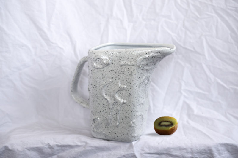 Pouring Jug. Enamel and resin on ceramic